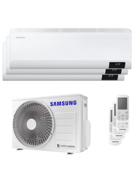 SAMSUNG CLIMATIZZATORE CEBU WI-FI TRIALSPLIT UNITA INTERNA DA 7000+12000+12000 BTU INVERTER A++WI-FI E UNITA ESTERNA 6,8 KW