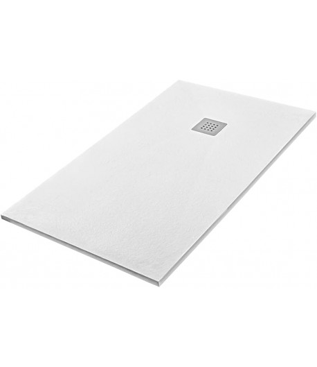 TERMITALY PIATTO DOCCIA 80X170 MARMORESINA BIANCO + PILETTA