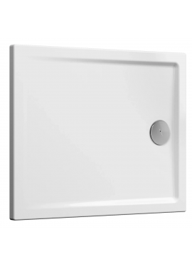 VITRA PIATTO DOCCIA CERAMICA BIANCO MODELLO CASCADE 100X80 + PILETTA
