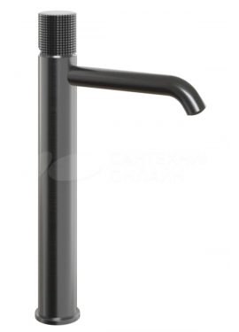 PAINI MISCELATORE LAVABO ALTO MODELLO COX GRIP NERO SPAZZOLATO