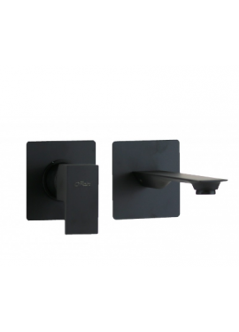 PAINI MISCELATORE LAVABO A MURO MODELLO VENTI NERO