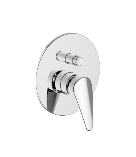 TEOREMA MISCELATORE INCASSO DOCCIA CON DEVIATORE MODELLO T-ONE CROMO