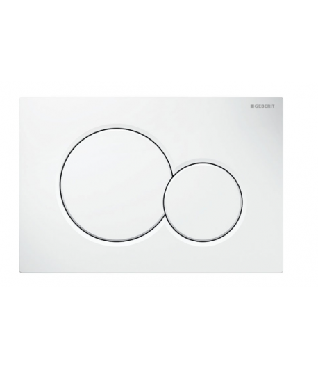 GEBERIT PLACCA DI SCARICO A INCASSO MODELLO SIGMA 01 BIANCO