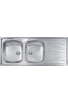 TERMITALY LAVELLO INOX DOPPIA VASCA INCASSO CON GOCCIOLATORIO 86 X 50 SX