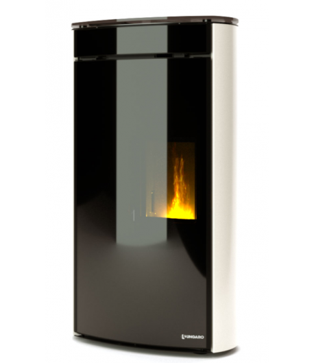 STUFA ARIA A PELLET UNGARO MODELLO FAGIOLO PLUS STYLE 6-8-10 KW PULIZIA FACILE