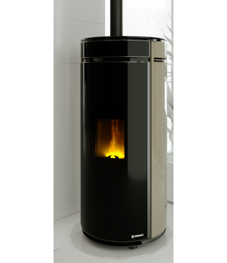 STUFA ARIA A PELLET UNGARO MODELLO TONDA PLUS STYLE 6-8-10 KW PULIZIA FACILE