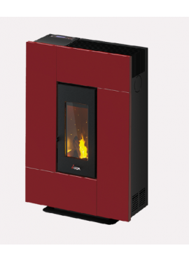 CADEL STUFA A PELLET MODELLO GRACE 7 A+ 7 KW COLORE ROSSO