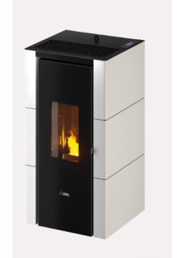 CADEL STUFA A PELLET MODELLO CRISTAL 7 A+ 7 KW COLORE BIANCO