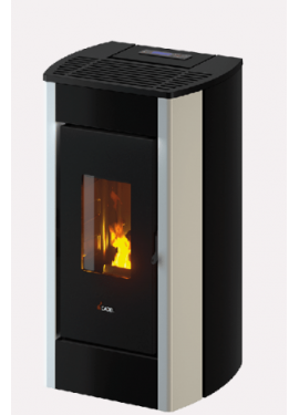 CADEL STUFA A PELLET MODELLO PERLA 7 A+ 7 KW COLORE METALLO BIANCO