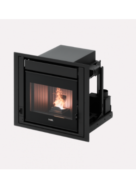 CADEL STUFA A PELLET MODELLO PONENTE 7 A+ 7 KW COLORE VETRO NERO