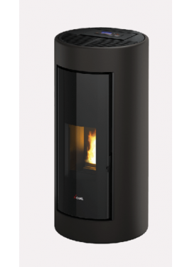 CADEL STUFA A PELLET MODELLO SHELL 9 A+ 9,1 KW COLORE METALLO TITANIUM