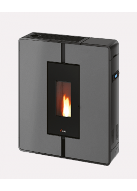CADEL STUFA A PELLET MODELLO TILE PLUS 10 A+ 10 KW COLORE METALLO TITANIUM