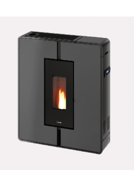 CADEL STUFA A PELLET MODELLO TILE PLUS 10 A+ 10 KW COLORE METALLO ANTRACITE