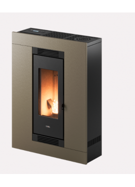 CADEL STUFA A PELLET MODELLO LUCE PLUS 9 FLEXIT A+ 8,5 KW COLORE LIGHT BRONZE