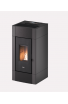 CADEL STUFA A PELLET MODELLO CRISTAL 9 A+ 8,5 KW COLORE METALLO ANTRACITE