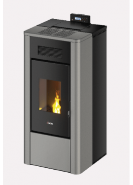 CADEL STUFA A PELLET HYDRO MODELLO RIVER IDRO 23 A++ 22,4 KW COLORE METALLO TITANIUM